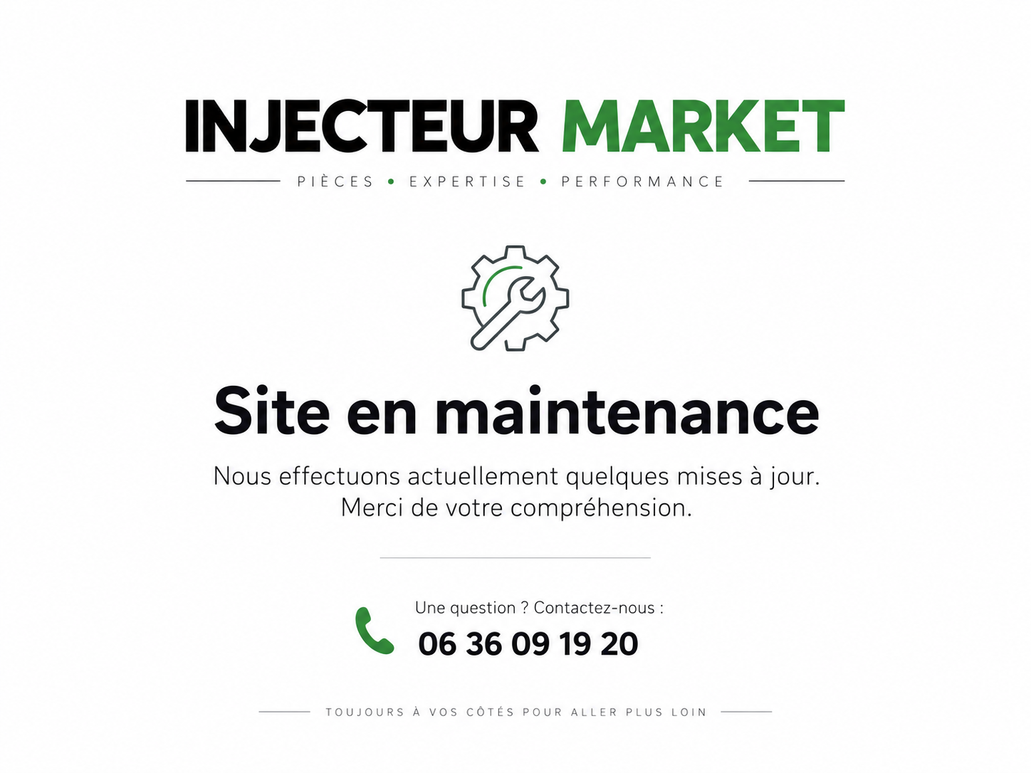 Injecteur Market - Site en maintenance